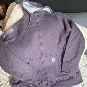 Carhartt Purple Sweater with Sherpa Lining